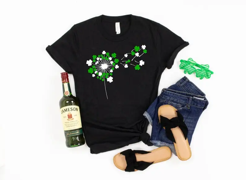 

Dandelion Shirt Short Sleeve Tees Fashion 100%Cotton O Neck Female Clothing Plus Size Casual Shirts Streetwear Unisex y2k goth