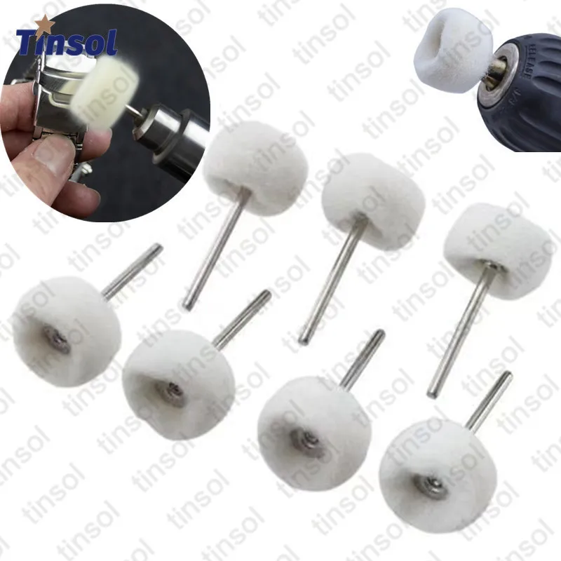 

TINSOL 10 шт. мини-шлифовальные насадки, абразивные диски из войлока, полировальные круги с хвостовиком 3 мм, щетки для полировки металла, аксессуары для роторных инструментов