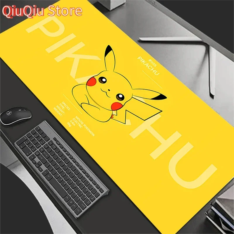 

Mouse Pad Gaming Accessories PC Gamer alfombrilla xxl Computer Desk Mat Laptop Varmilo Keyboard P-Pokemons P-Pikachus Mousepad