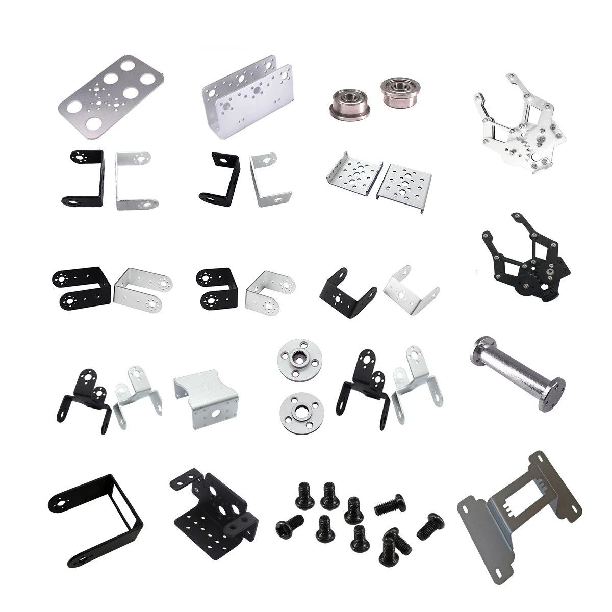 Single/Double Axis Bracket Robotic Part Accessory Platfrom U Beam Servo For Standard Servo Steering Bearing Robot Arm Bracket