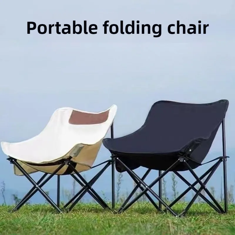 

Outdoor Portable Folding Chairs Nature Hike Durable Stable Single Fishing Backrest Camping Chair Camping Furnishings Supplies
