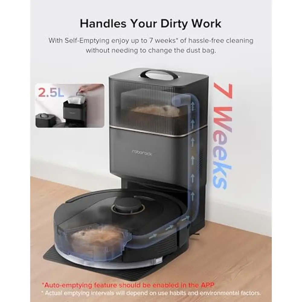 5500Pa Max Suction Self-Emptying Robot Vacuum and Mop Precise Navigation Q5 Pro