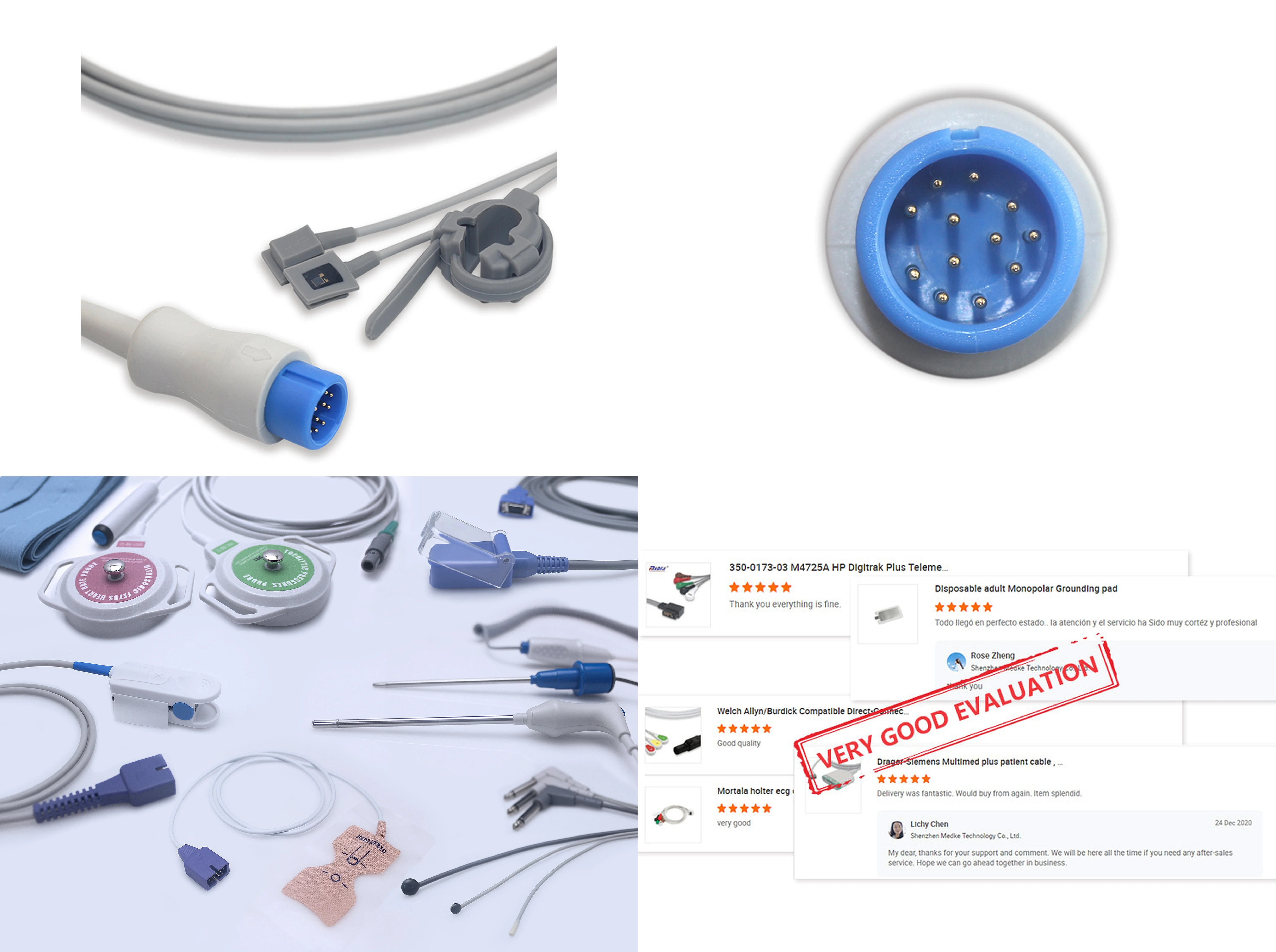 

C50 C60 C80 Reusable Y Type SpO2 Sensor Medical Oxygen Monitors Probe for Patient Monitoring