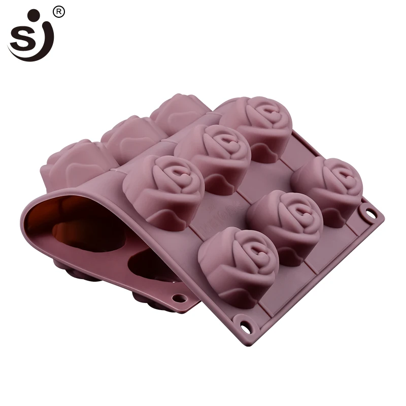 SILIKOLOVE 3D Rose Flower Silicone Mold For Cake Decorating Mould DIY Home Baking Accessories Desserts Sweets Tools