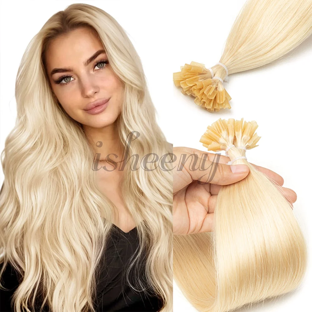 

Наращивание человеческих волос с U-образным кончиком для ногтей, натуральные прямые наращивание волос Kertain 12, 14, 16, 18, 20 дюймов, 30 г/упак. для женщин Isheeny