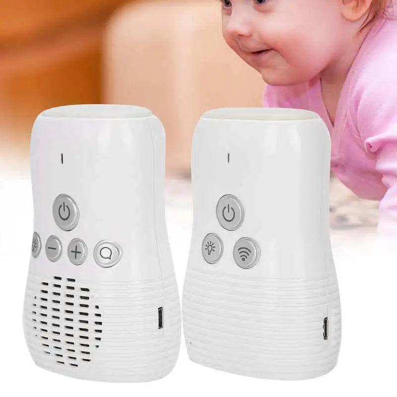 Moniteur audio bidirectionnel sans fil pour bébé, interphone pour bébé, veilleuse, dispositif de sécurité à domicile, interphone pour enfants, 2.4GHz