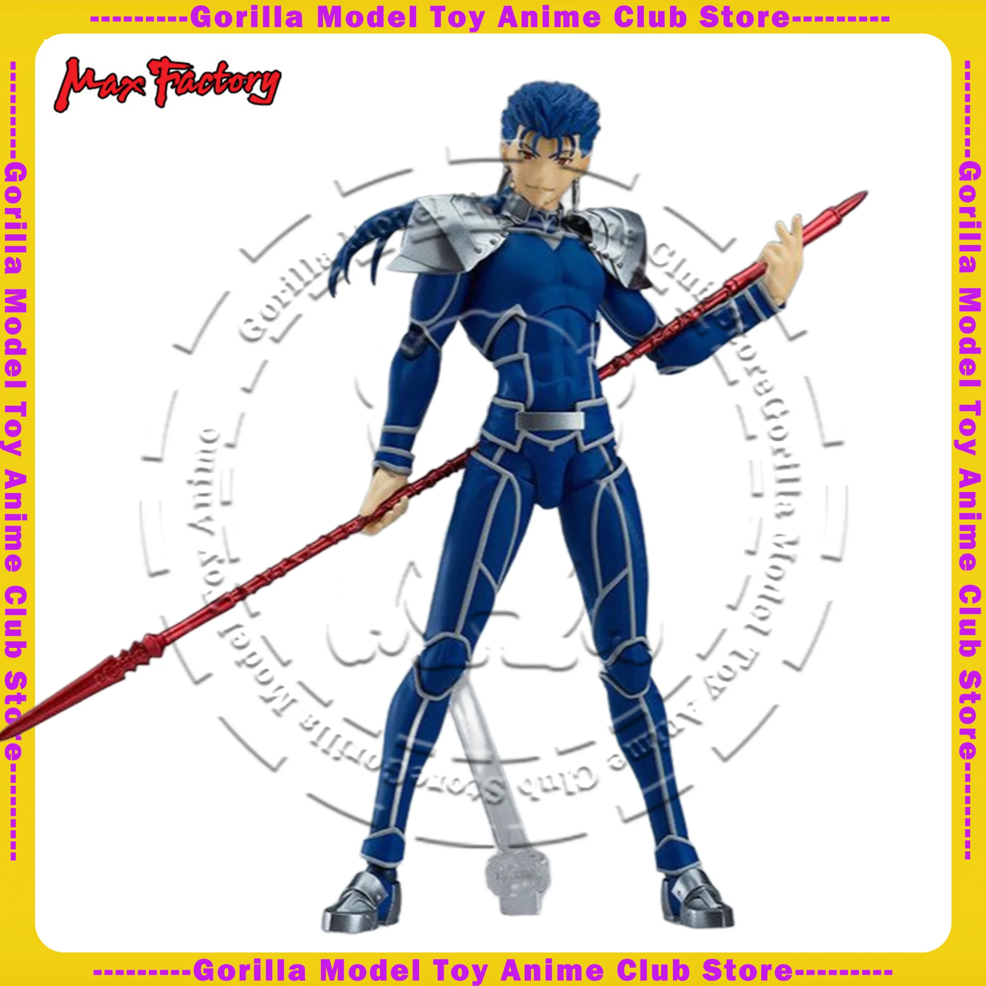 В наличии Оригинальный Max Factory Figma # 375 Fate/stay night Cu Chulainn 160 мм аниме фигурка подвижная кукла модель игрушки