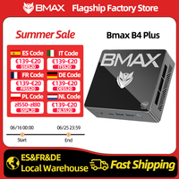 Bmax B4 Plus Mini Pc Windows 11 Pc Intel N100 16Gb 512Gb Ssd 2*Hdmi 1*Type-C Supports 4K@60Hz 750Mhz Intel Uhd Graphics