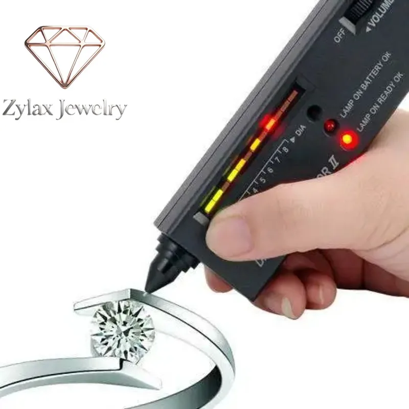 Zylax Jewelry Test Positive 1.5. 3.0Ct 7.5,9.0mm D Color VVS1 Moissanite Engagement Ring AU585 14K White Gold Anniversary Diamon
