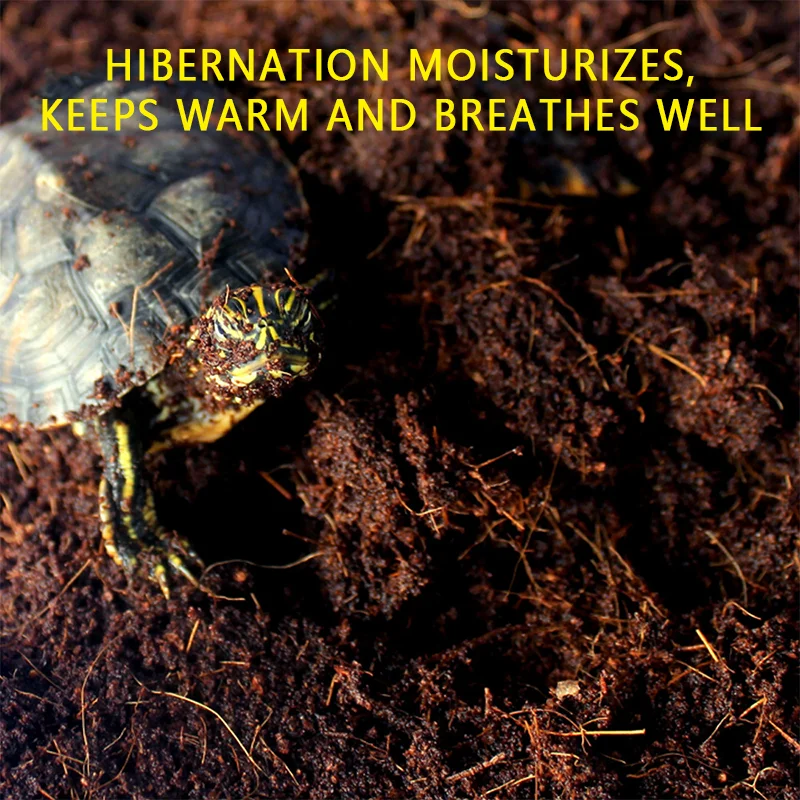 

Reptile Lizard Turtle Bedding Soil Terrarium Bottom Supplies 600g Reptile Supplies Coconut Soil Natural Coconut Fiber Substrate