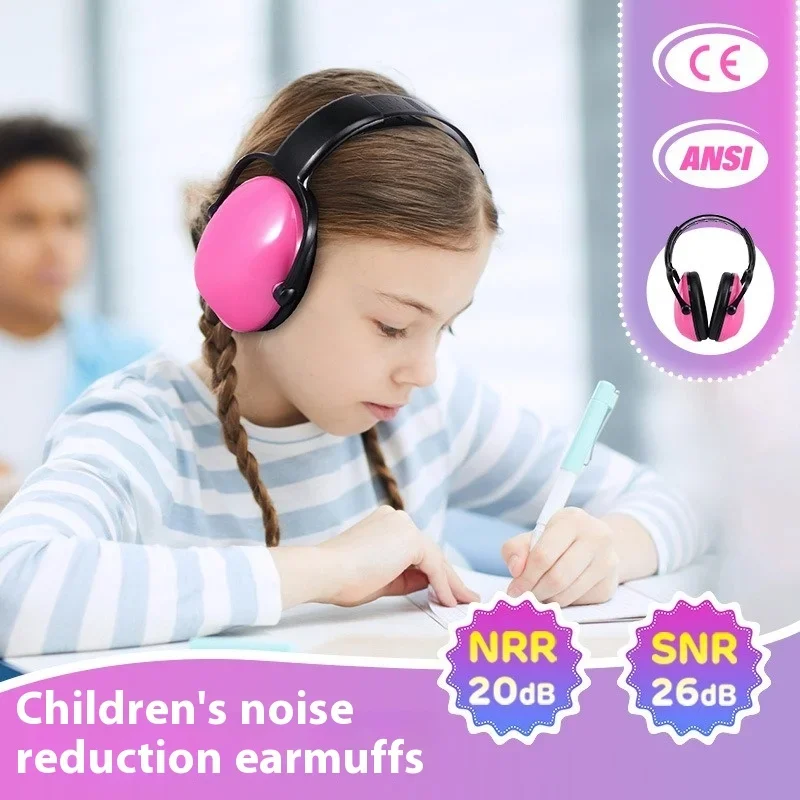 

Children's soundproof earmuffs, professional drumming and noise reduction headphones, learning sleeping skills, flying,