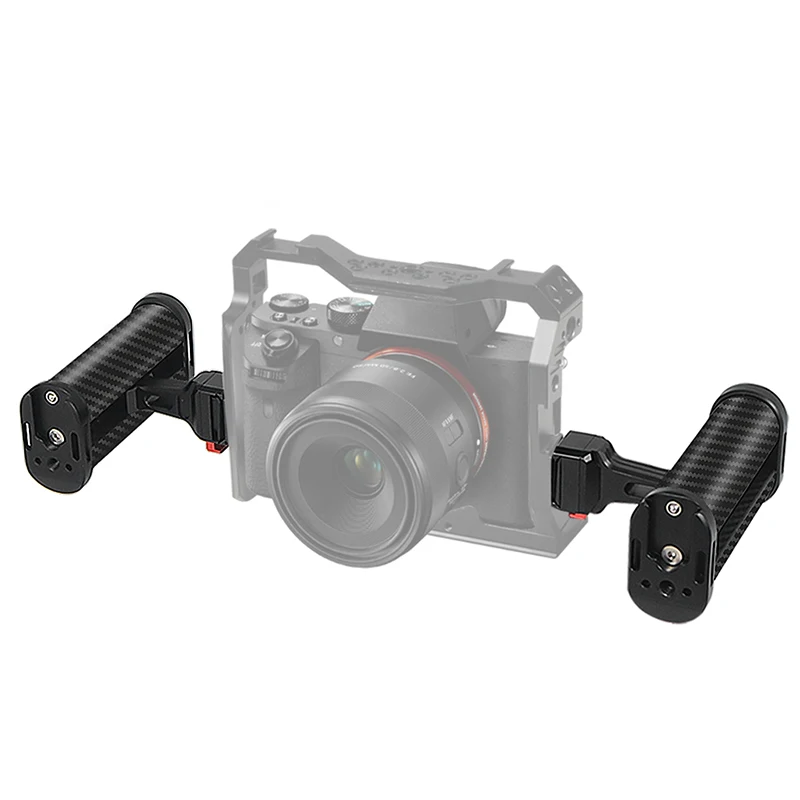 New Camera Side Handle Adjustable Handgrip 1/4 Screw Cold Shoe Mount Universal for Sony Canon Nikon DSLR Cage Mic Video Lights