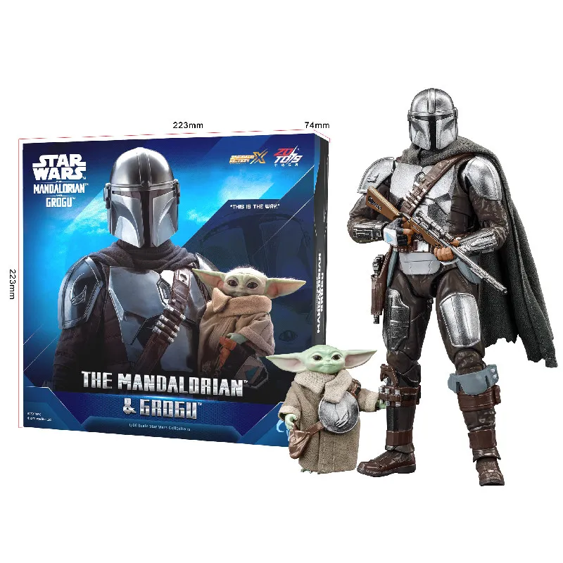 Series Grogu Darth Vader Stormtrooper Mandalorian Din Djarin Grogu Luke Skywalker ZD 1/10 Figure Model Toy Desktop Decoration view 3