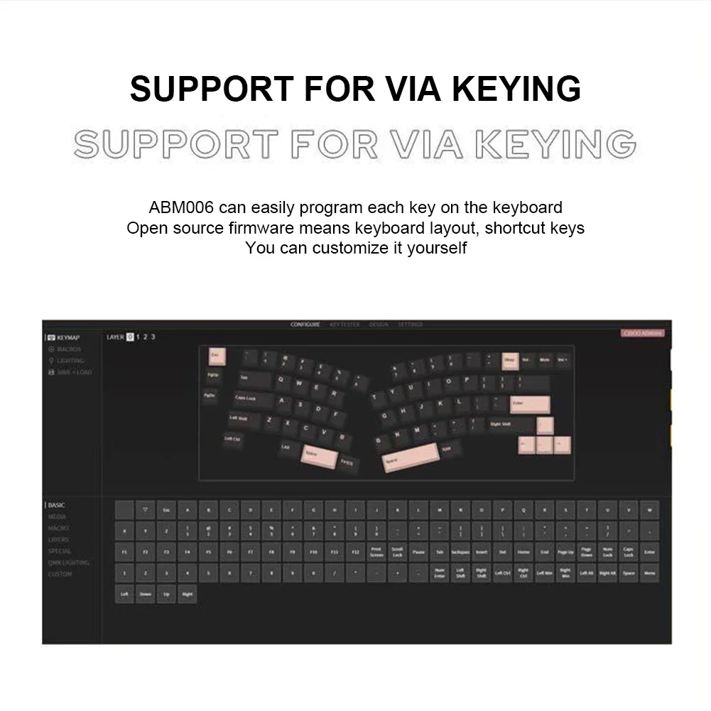 ABM066 GMK67 Teclado mecánico inalámbrico a través de programable intercambiable en caliente Bluetooth/2,4 Ghz/tastiera tipo C junta de teclado para juegos