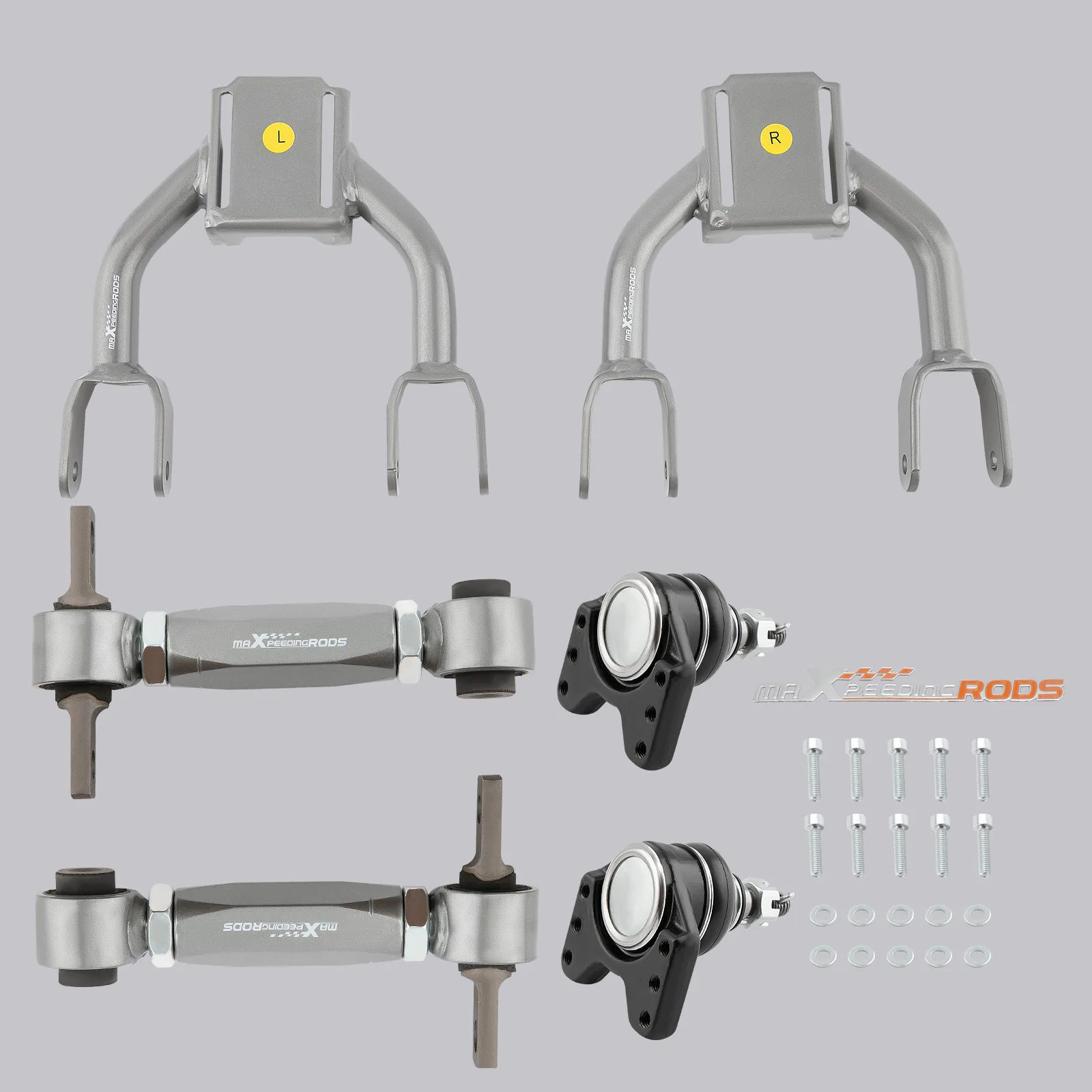 Front Upper Control Arms w/Ball Joints Rear Camber Arm For Acura Integra 1994-2001