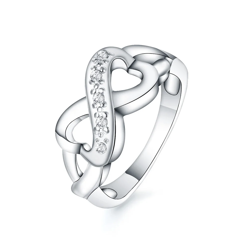 

925 Sterling Silverbeautiful Gorgeous For Women Crystal Ring Jewelry Cz Zircon Wedding Cute Nice Lover Gift Hot Sale Wedding