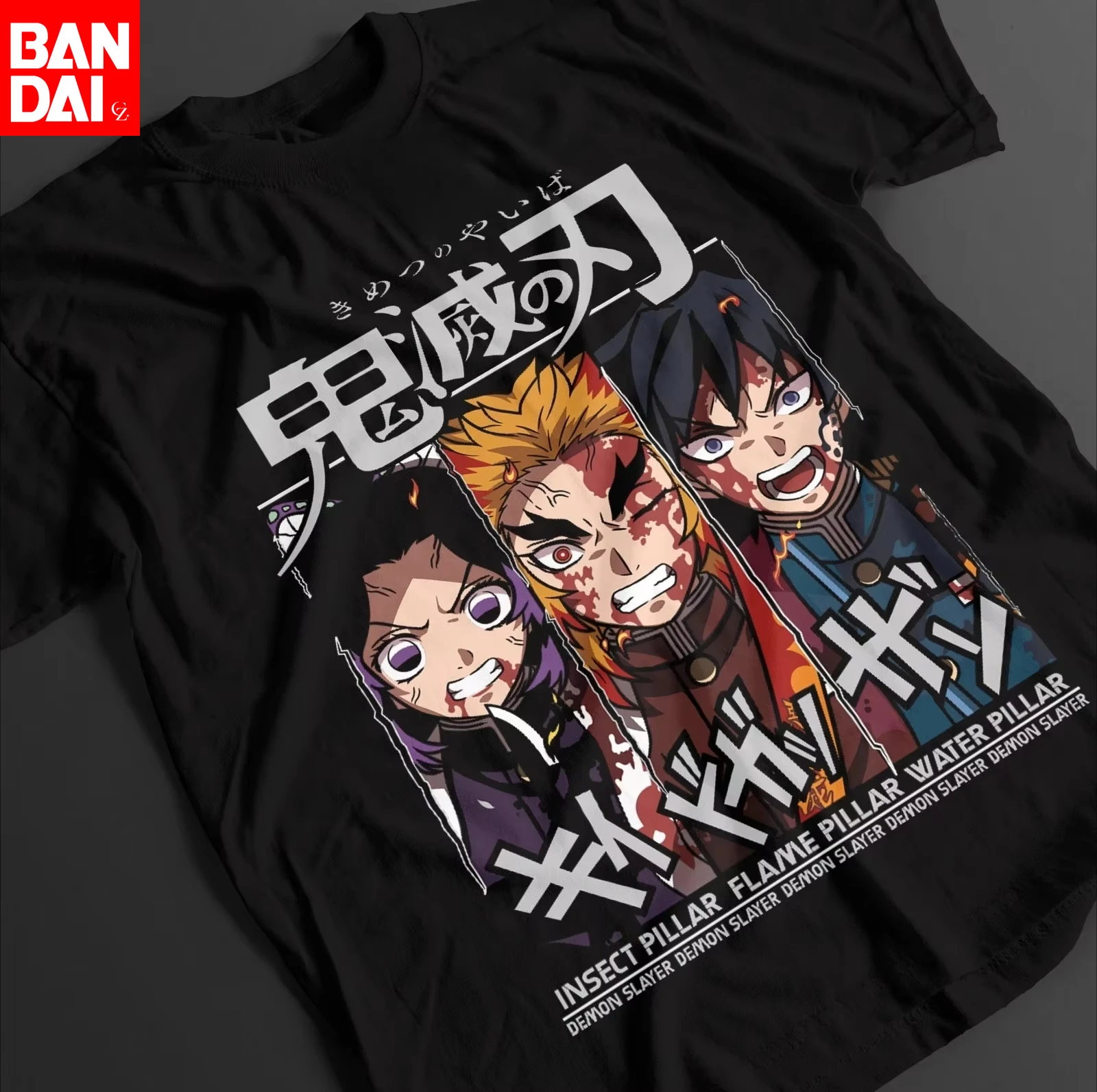

Demon Slayer Men's T shirt Inosuke Hashibira Japan Anime Summer Boy Spring and Autumn Children's Short Sleeves Parent-Child Wear