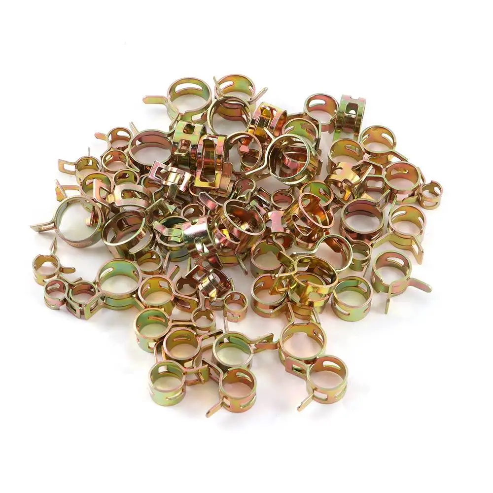 

Автомобили зажимы для воздушных трубок металлический крепеж 6-15 мм пружинная лента зажимы для шлангов силиконовый зажим для труб водопроводная труба топливопровод шланг