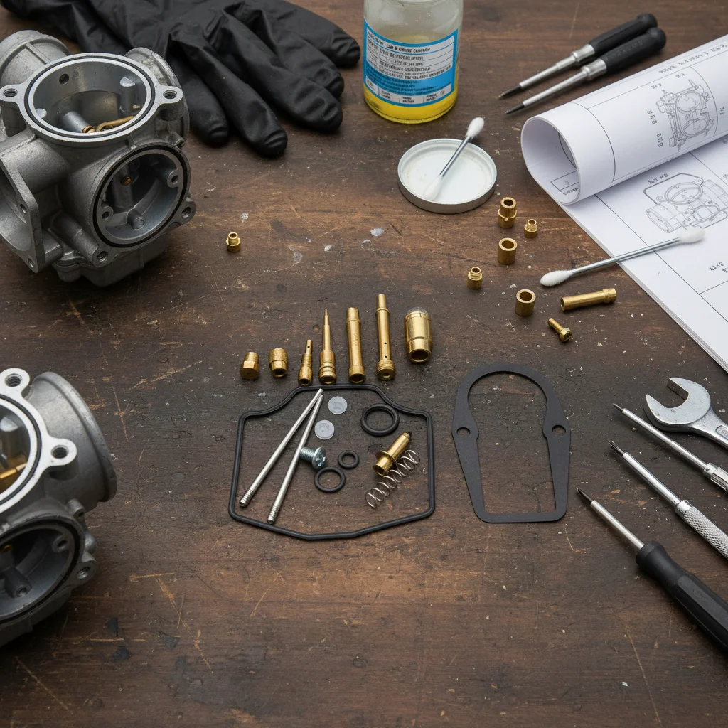 1set Motorcycle Carburetor Repair Kit Carburetor Rebuild Kits For XT600E For XT600K For XT600 1991-1992 Power Tool Accessories