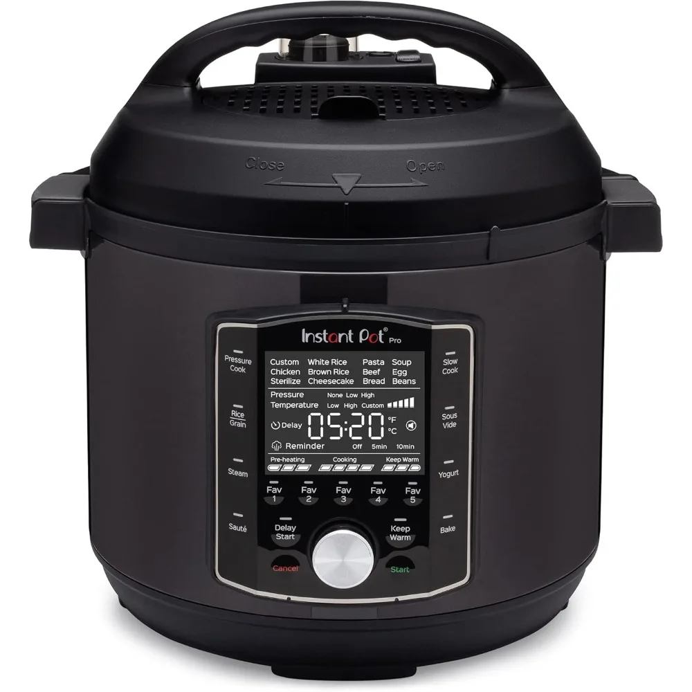 

Pot Pro (8 QT) 10-in-1 Pressure Cooker, Slow Cooker, Rice/Grain Cooker, Steamer, Sauté, Sous Vide, Yogurt Maker, Sterilizer