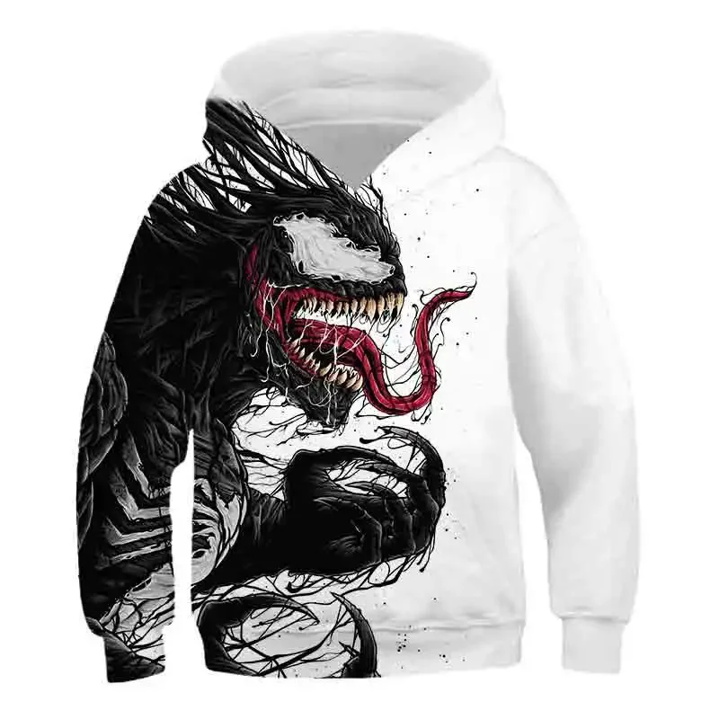 Venom Brand New 2022 Marvel odzież dla dzieci niemowlę dziecko dzieci chłopiec sweter bluzy bluzy T-shirt Boys Baby ubrania 1-14 lat