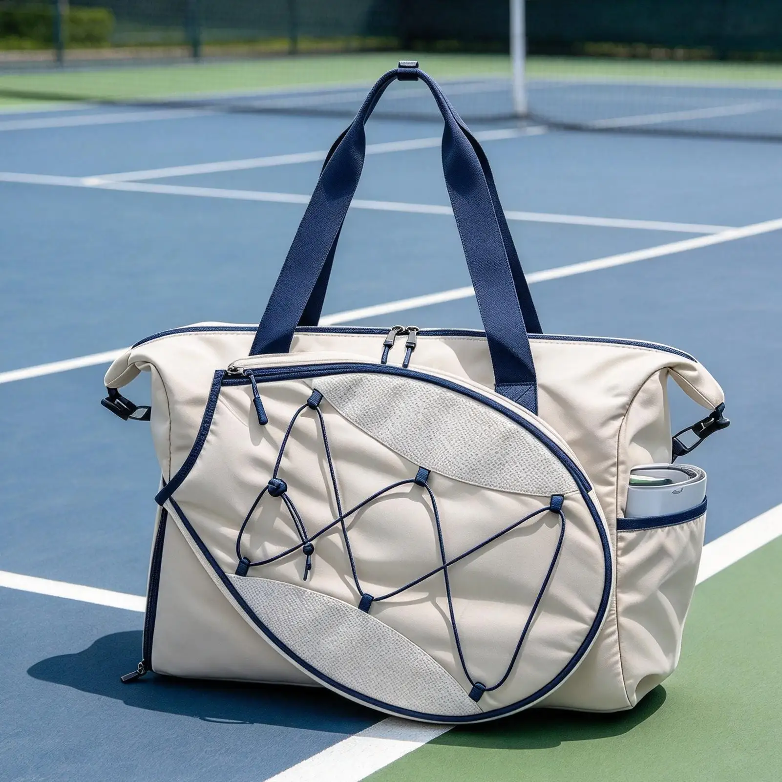 Tennis Bags For Women Holds 2 Rackets Badminton Gym Tote With Ventilated Shoe Compartment And Wet Pocket Fits 15.6in Laptop