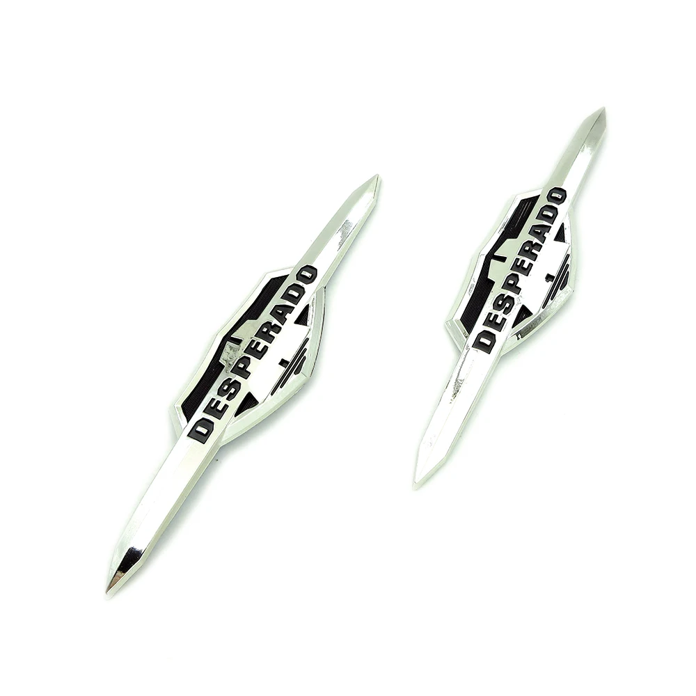 Para Suzuki Desperado 400 800 DR400 DR800, Emblemas Decorativos para Tanque de Combustible de Motocicleta, Adhesivos Ornamentales de Plástico para Carenado, 1 Par