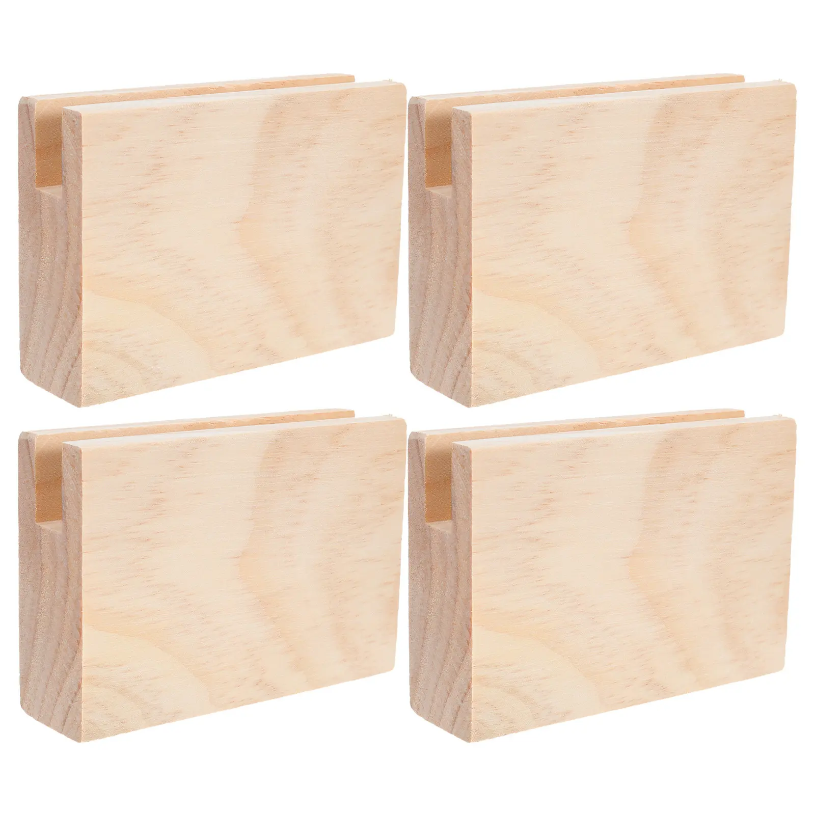 4 Pcs Wooden Furniture Booster Pad Lifter Tool Cube Lifters Bed Frame Risers Raiser Raising Blocks Support Desk Couch Feet