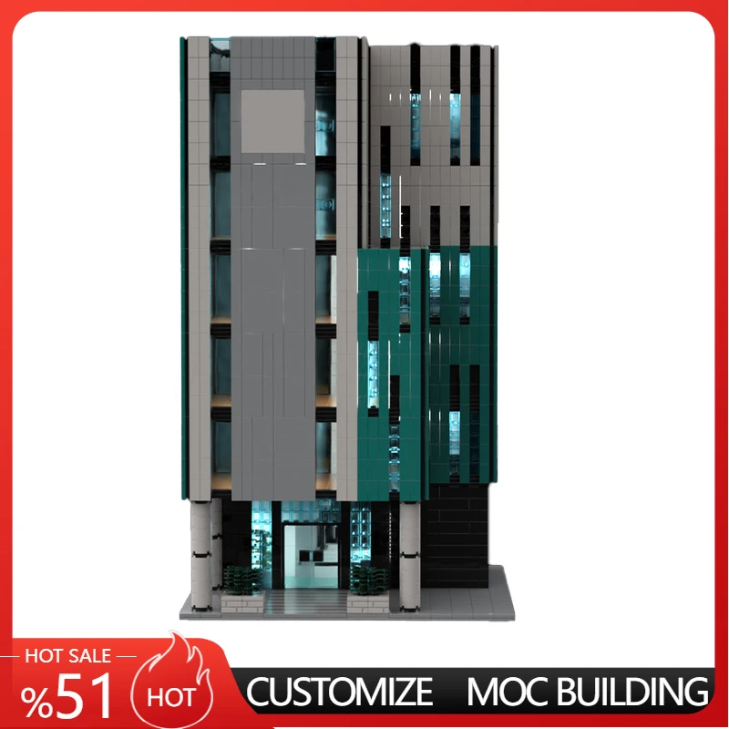 

7724 деталей Городские уличные пейзажи: Больница Хармони, версия 1.0, пустой MOC, модульный конструктор, детский набор для самостоятельной сборки, игрушка-подарок