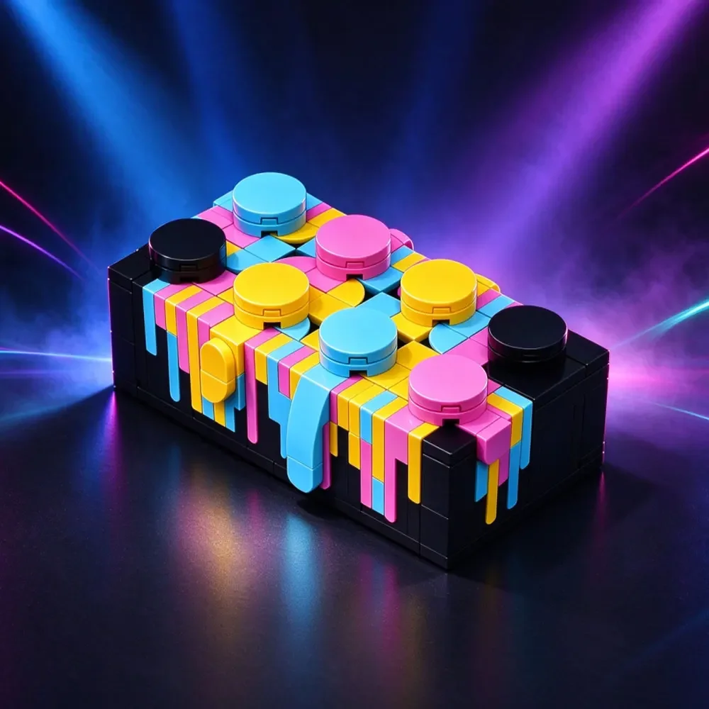 MOC Module A Steady Drip Bricks Art Model 3D A Steady Drip Building Blocks Creative Assembly Toys Adult DIY Birthday Gifts