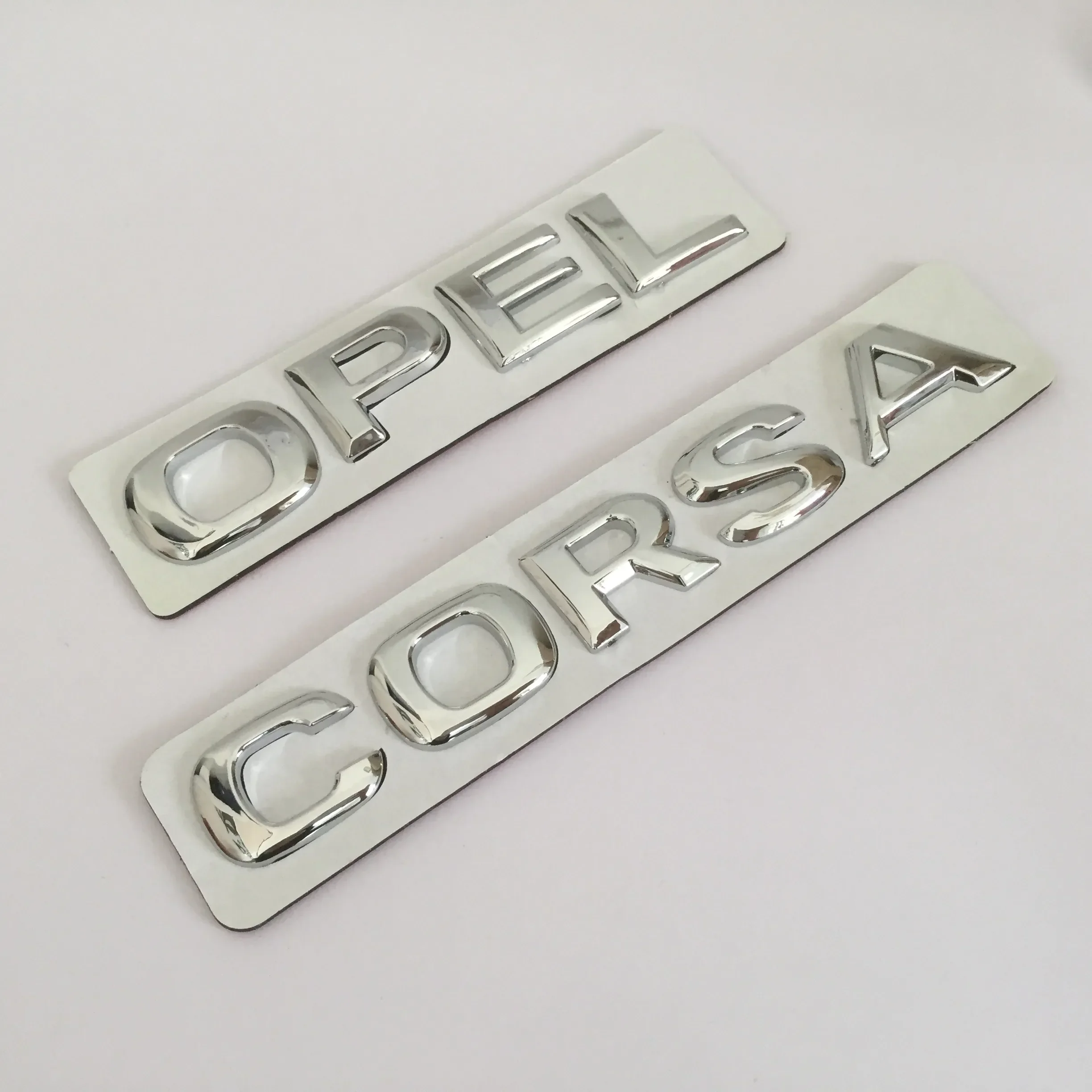 1pcs ABS Chrome OPEL CORSA car Letter Rear trunk Decals Emblem badge sticker Decal for Astra Mokka Insignia Zafira Corsa Tigra