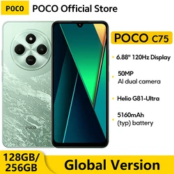 POCO C75 Global Version Smartphone NFC 128GB 256GB 6.88