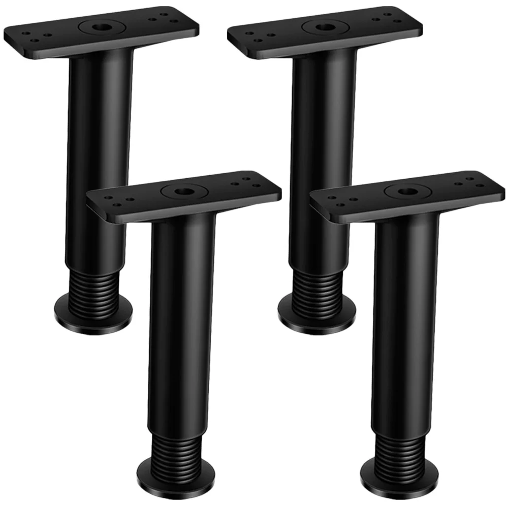 

4 Pcs Adjustable Legs Bed Support Frame Hardware Replacement Work Twin Size Mattresses