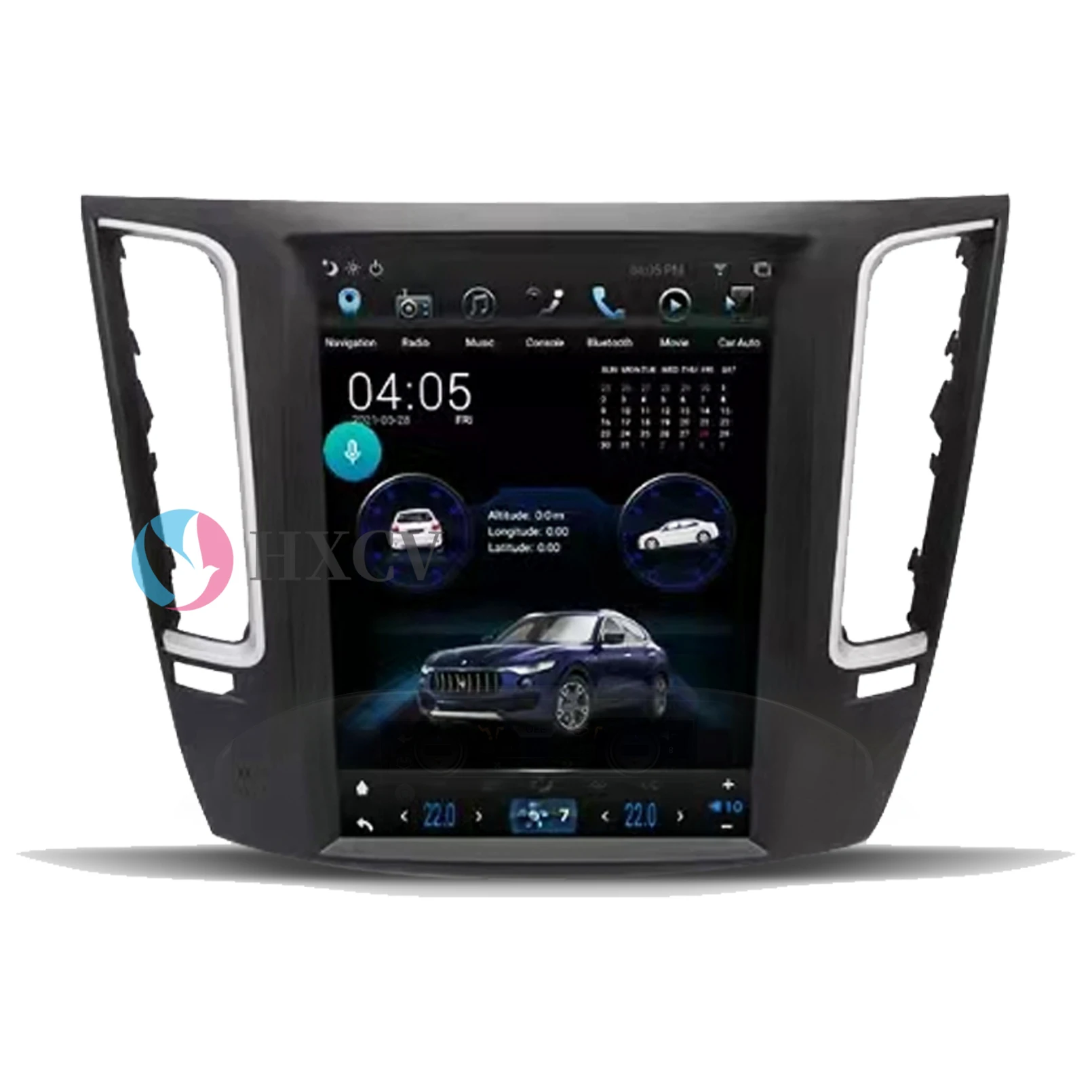 Tesla Style Vertical Android Smart Car radio For Maserati Levante 2016- 2021 12.1 Inch gps navigator for car 4G DAB+ Carplay