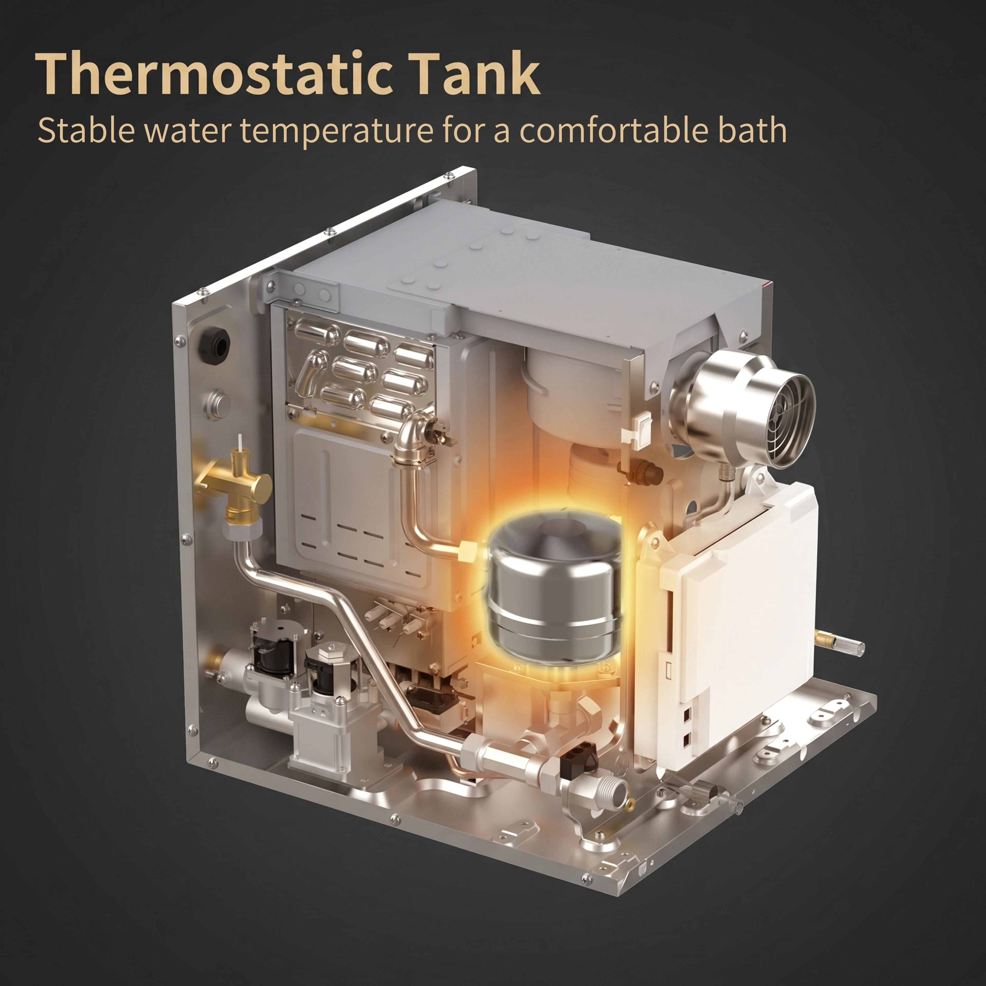 Rain-proof RV Gas Water Heater Tankless Propane for Camper Trailer