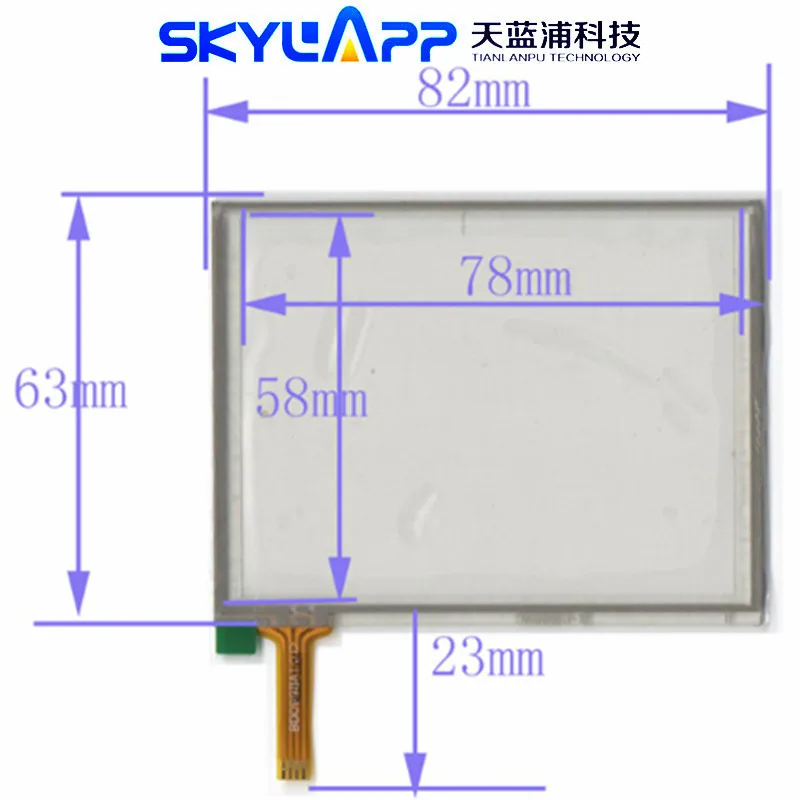 

Стекло дигитайзера сенсорного экрана, рукописная сенсорная панель, сопротивление, 4 провода, TM1006E31, 82 мм * 63 мм, 3,5 дюйма