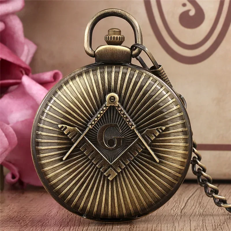 Классическое масонское масонское ожерелье в стиле ретро с подвеской-цепочкой, кварцевые карманные часы для мужчин и женщин, лучший подарок для масонов