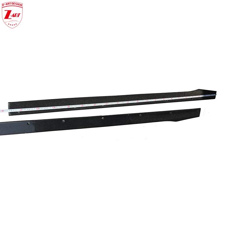 

Z-ART Real Carbon Fiber Side Skirt for C63 Coupe Sedan 2015-2019 Carbon Fiber Side Spoiler for W205 C63 Carbon Fiber Side Chin