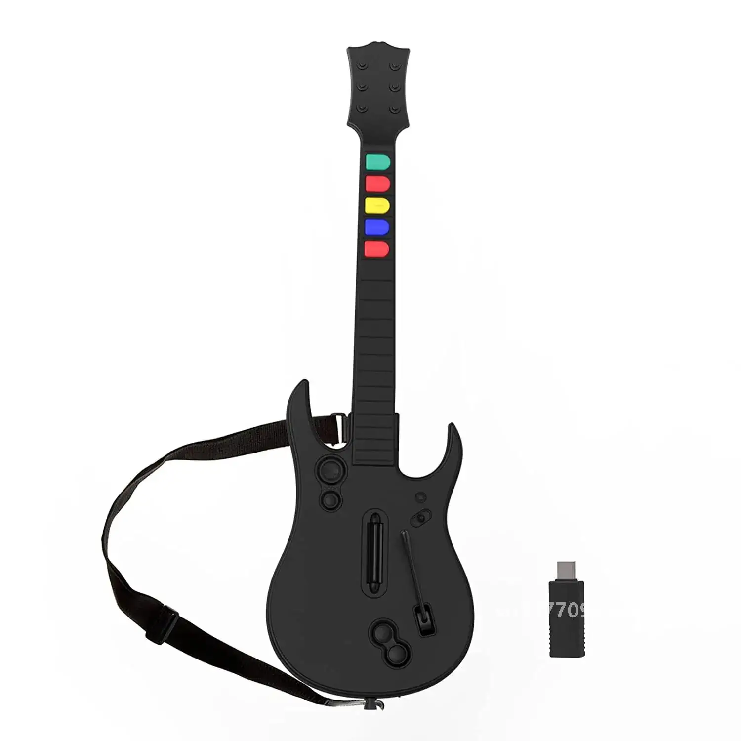 

DOYO 2.4G Wireless Guitar Hero Controller for PC PS3 Compatible With Clone Hero Rock Band Games Remote Joystick Console