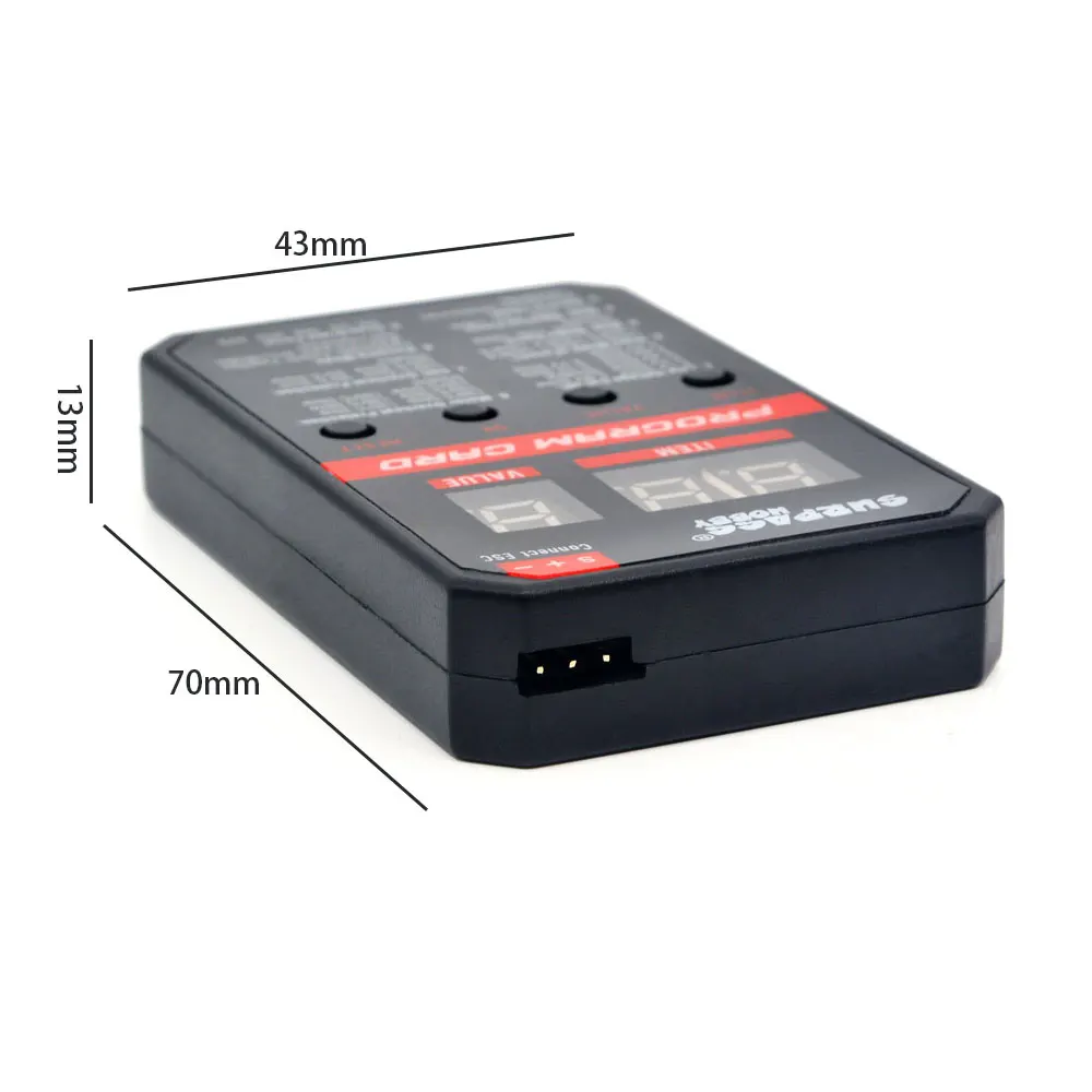 Surpass Hobby ROCKET-RC Universal LED Programming Card Upgraded for RC Car 45A/60A/80A/120A/150A Brushless ESC