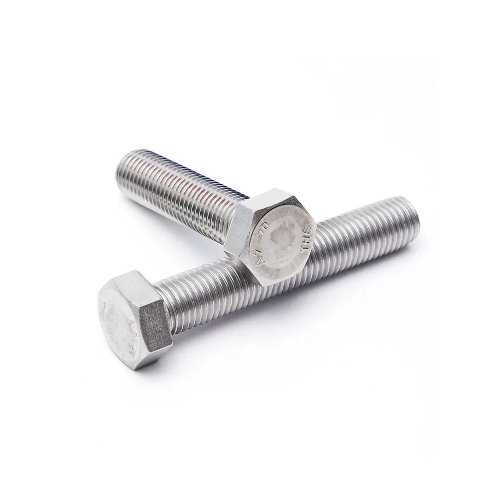 ANSIB18.2.1 A4 316 Stainless Steel ​1/4 5/16 3/8 1/2 5/8 American-made External Hex Head Bolt Hexagon Head Screw