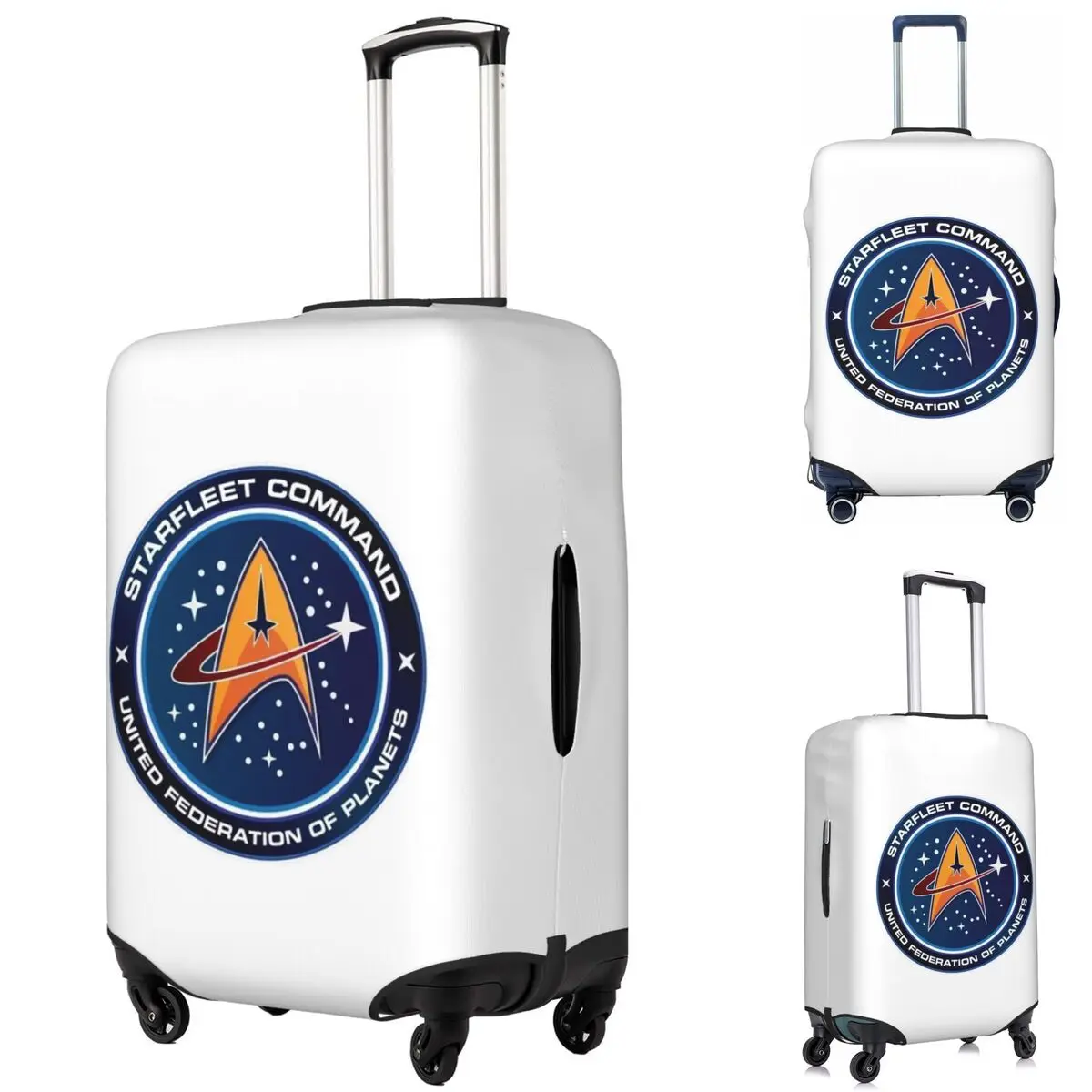 

Star Treks Science Fiction TV Series Suitcase Cover Protection Elastic Travel Luggage Protector Covers for 18-32 Inch