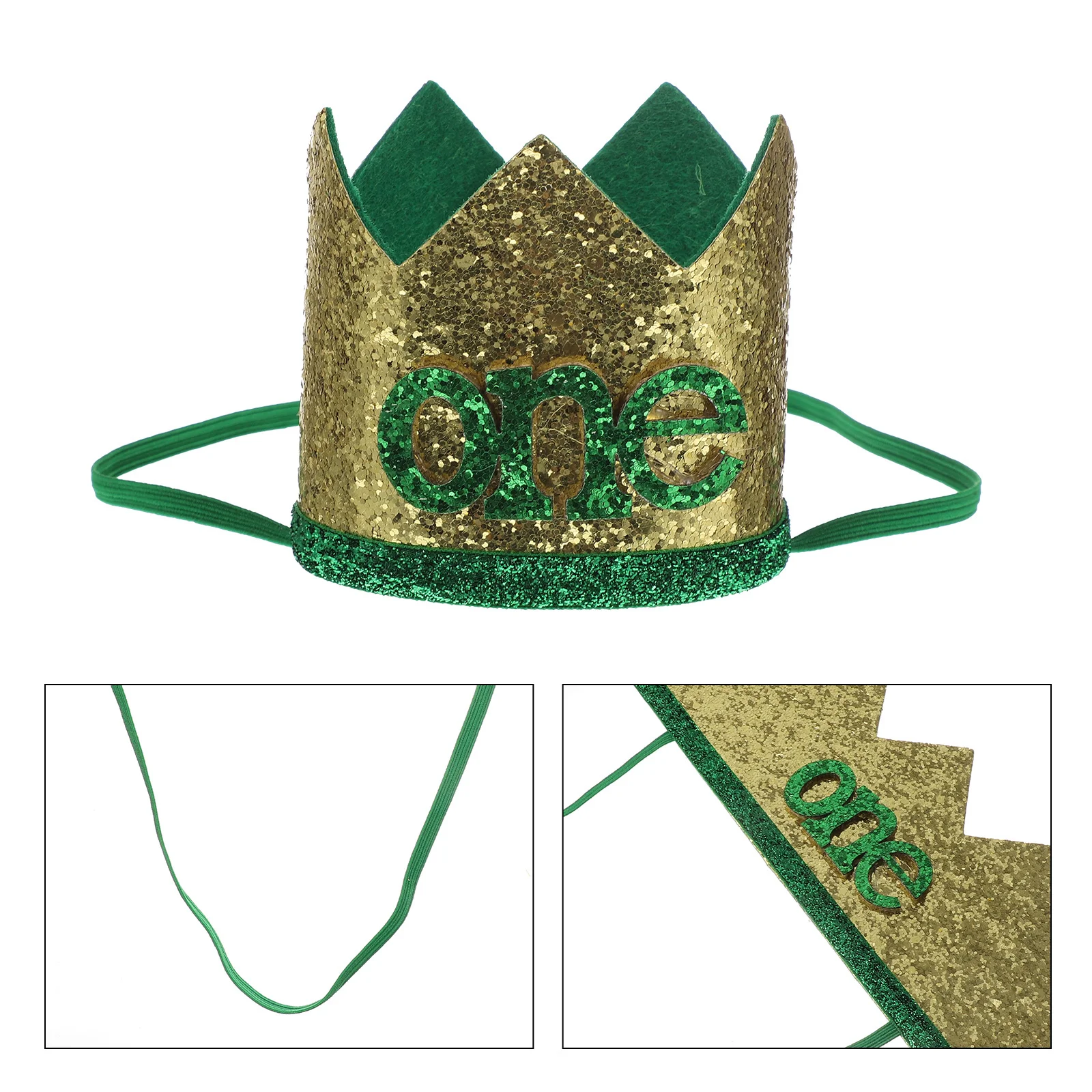 

Jungle Animal Themed Crown Hat for Birthday Party Green Shaped Headband First Carnival Eco Friendly Cloth Unique