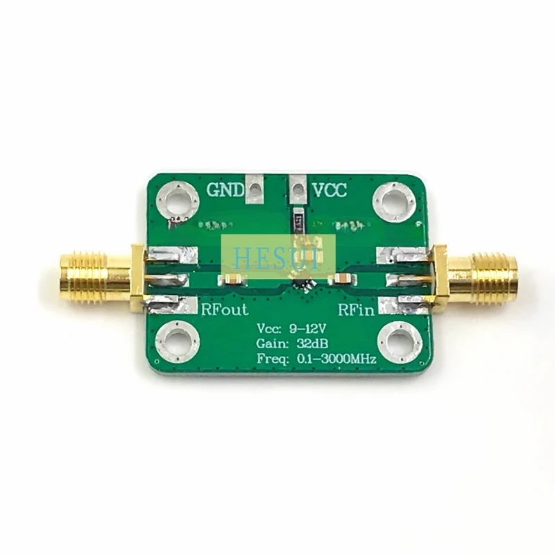 Rf broadband amplifier Low noise amplifier LNA (0.1-3000MHz gain 32dB)