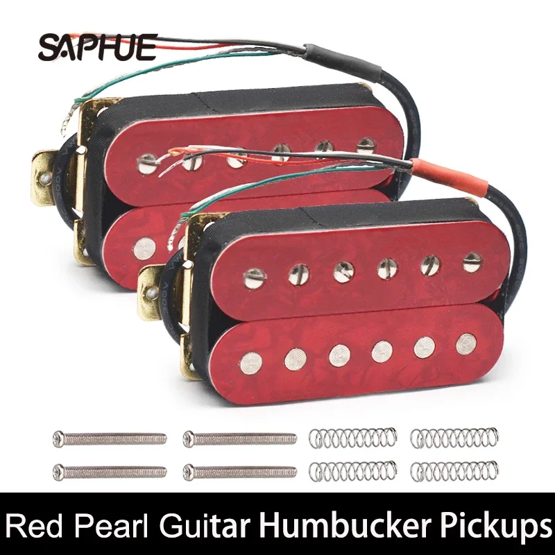 

6-String N7.5K/B15K Output Red Pearl Electric Guitar Humbucker Adjustable Screw Dual Coil Guitar Coil Splitting Pickup