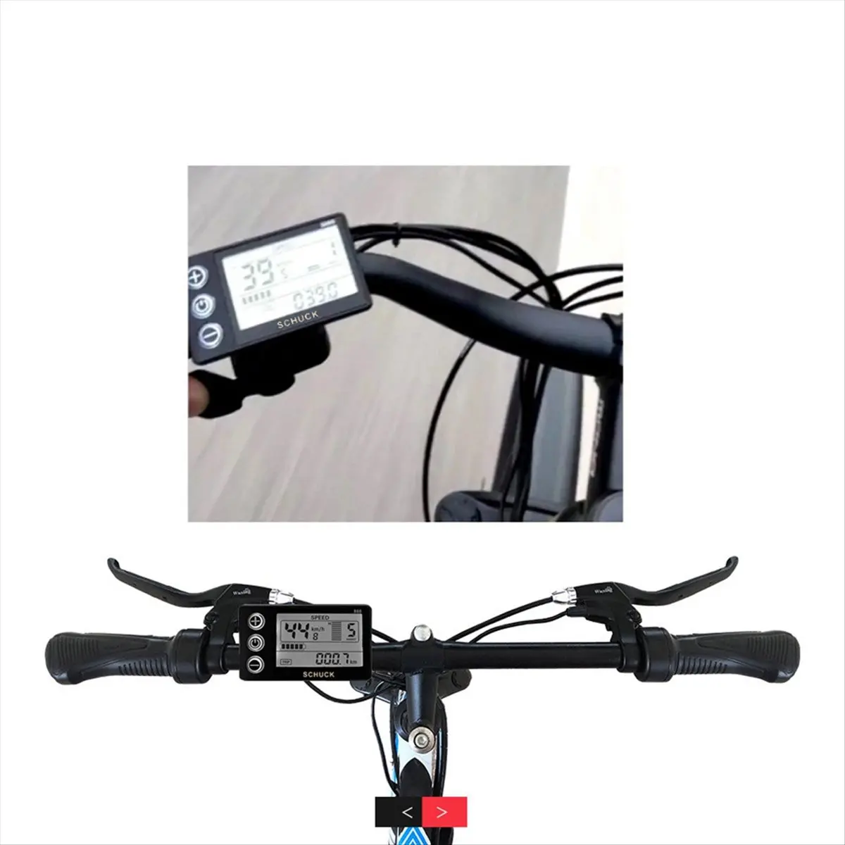 (AIMA) E-Bike LED Display for Bafang BBS01/BB02/BBSHD Bafang Mid Motor with 5 Pin Female Plug for Electric Bicycle Bike
