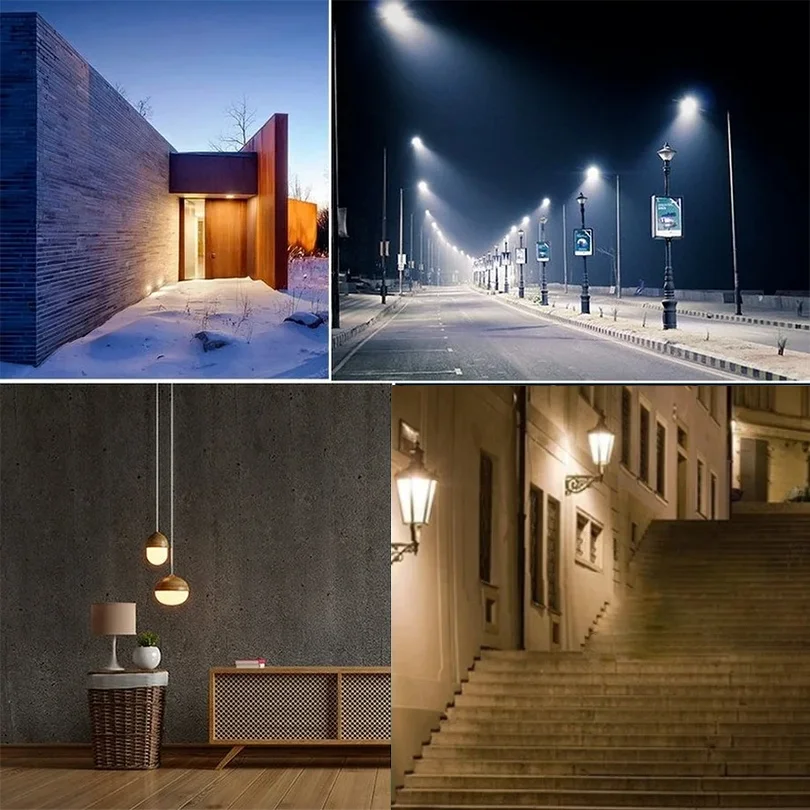 4PCS Radar Motion Sensor Led bulbs B22 LED Lampada Light Bulb 220V Smart Lamp Working in Night For Porch Stairs garage security