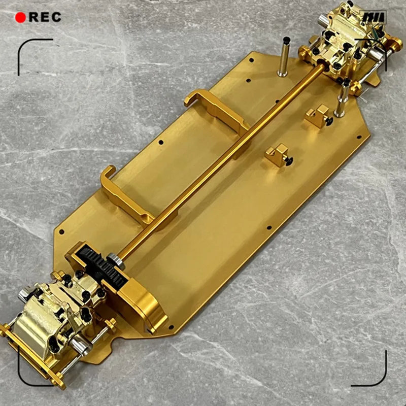 Upgrade metalowa płyta dolna skrzynia biegów różnicowy pakiet napędowy dla WLtoys 1/12 124016 124017 124018 124019 części do zdalnie sterowanego