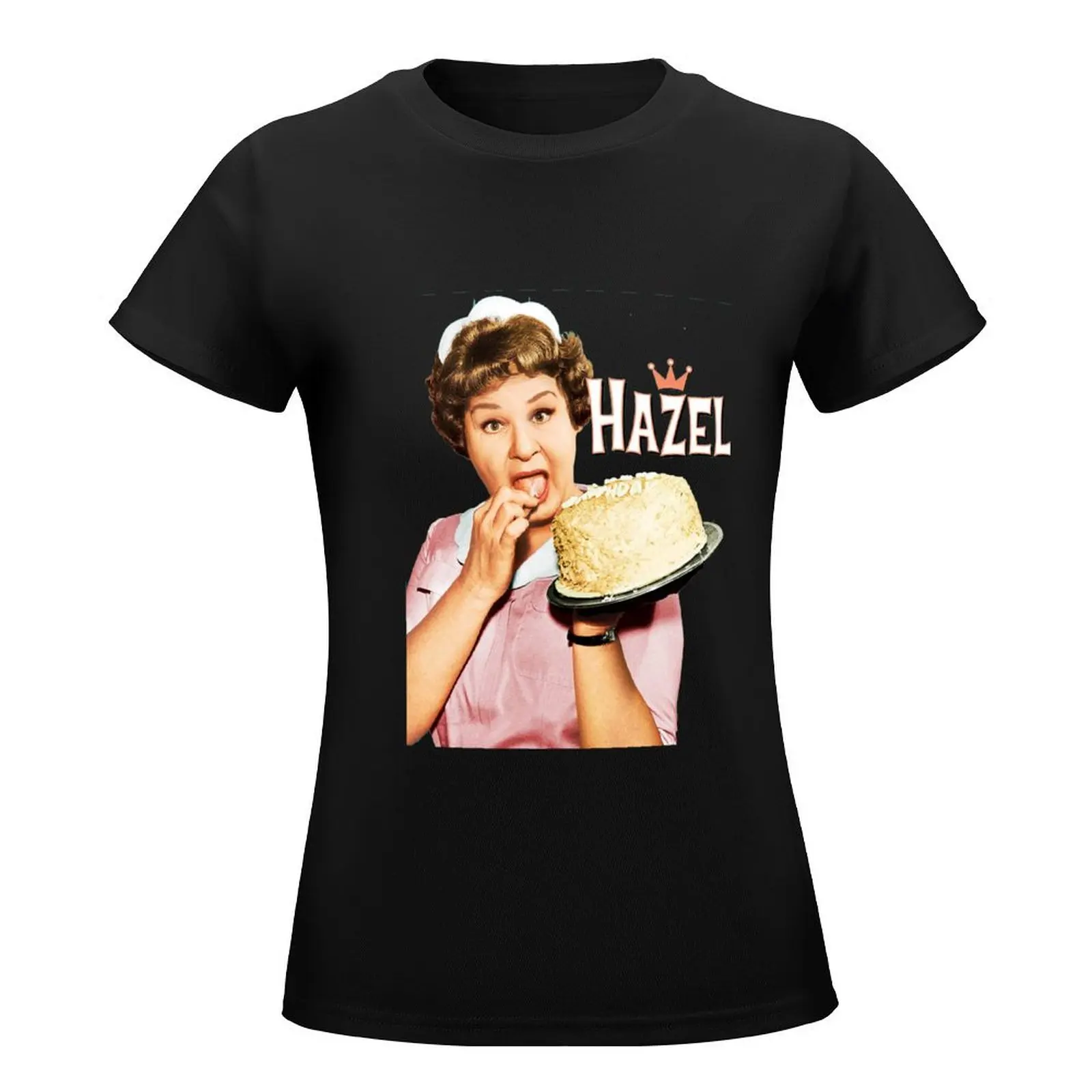 Hazel TV T-Shirt summer clothes plus size tops tees fashion woman blouse 2024