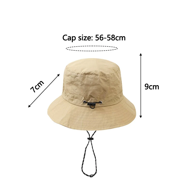 Quick-drying Bucket Caps Women Men Foldable Waterproof Summer Anti-UV Protection Camping Hiking Cap Outdoor Sports Panama Hats